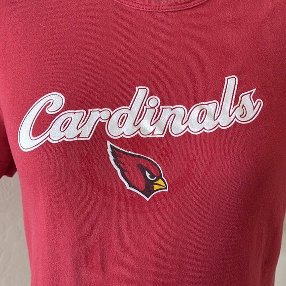 Cute NFL For Her Arizona Cardinals Red Tee Shirt Size Large - Picture 7 of 12